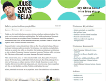 Tablet Screenshot of juusosays.com